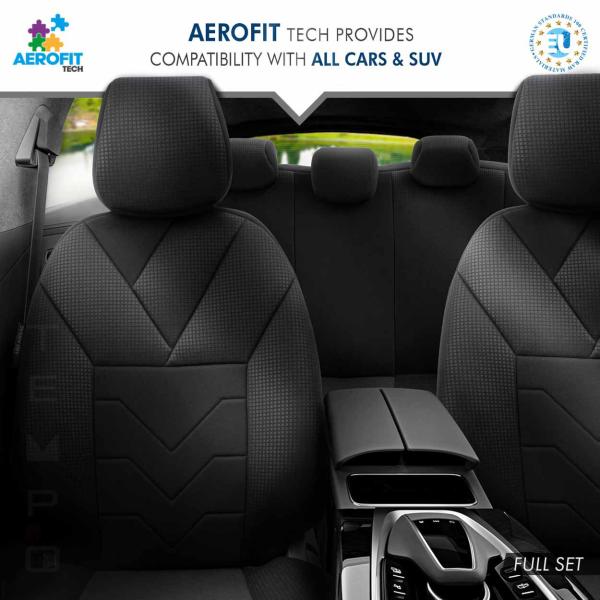 Auto Sitzbezug Set Universal Vorne und Hinten Komfortabel Komplett Set